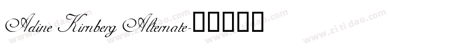 Adine Kirnberg Alternate字体转换